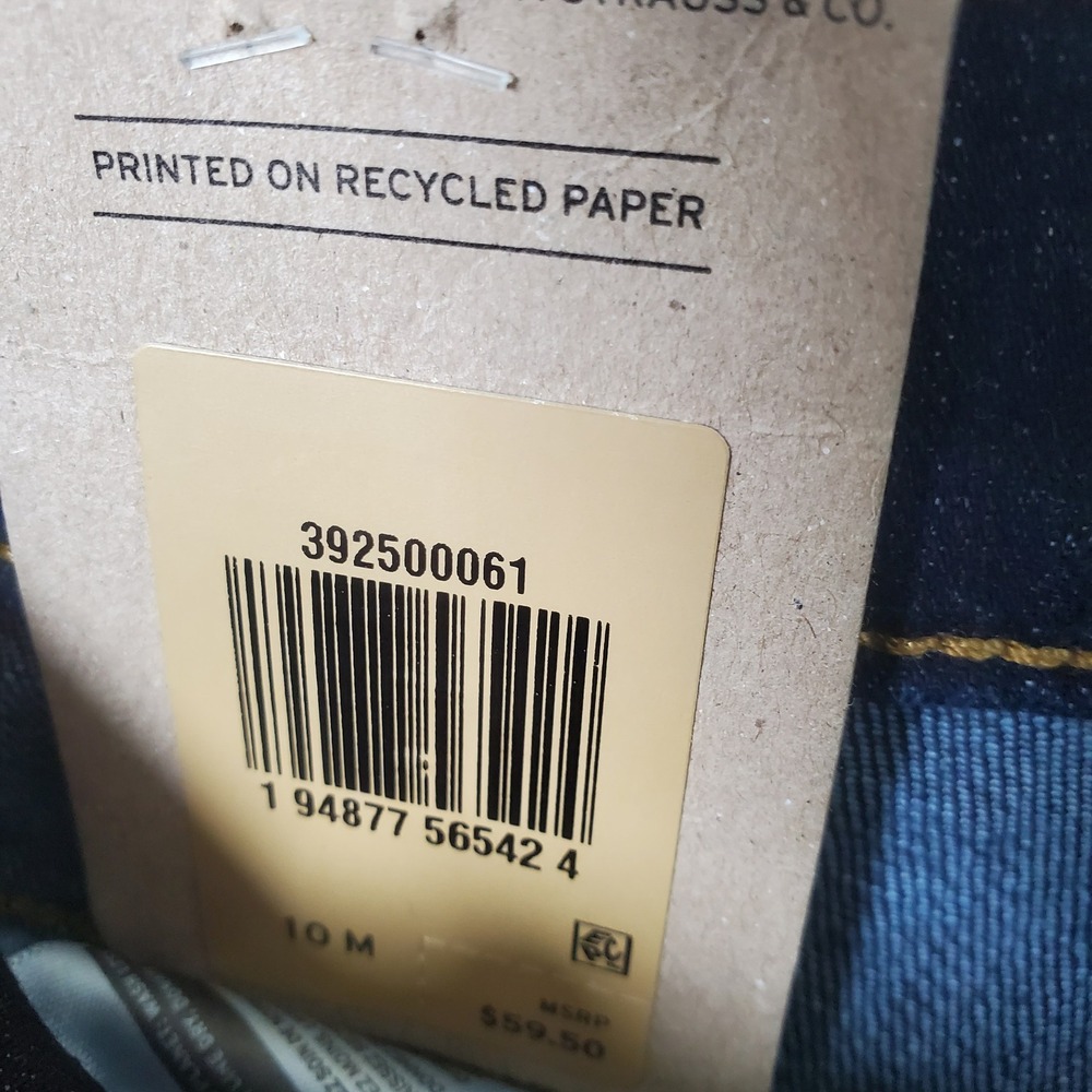 Levi's Classic Straight Leg Jeans Womens 10 Dark Wash Mid Rise Stellar Stretch‎ - Picture 10 of 13